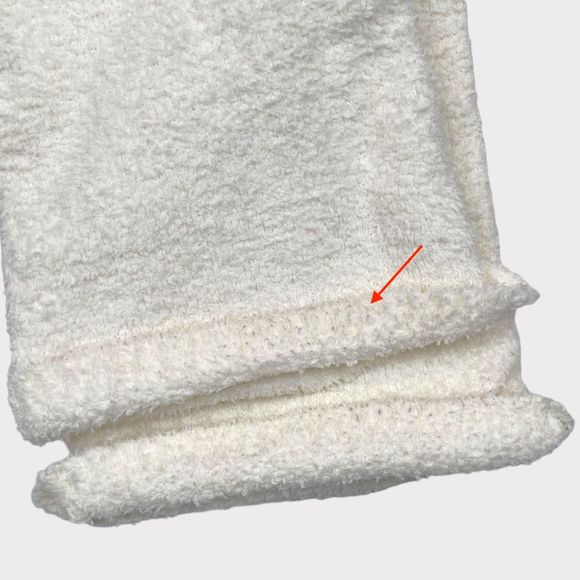 SKIMS Cozy Knit Boucle Set Pullover Sweater Relaxed Pants in Bone Women's M/L - Picture 12 of 13